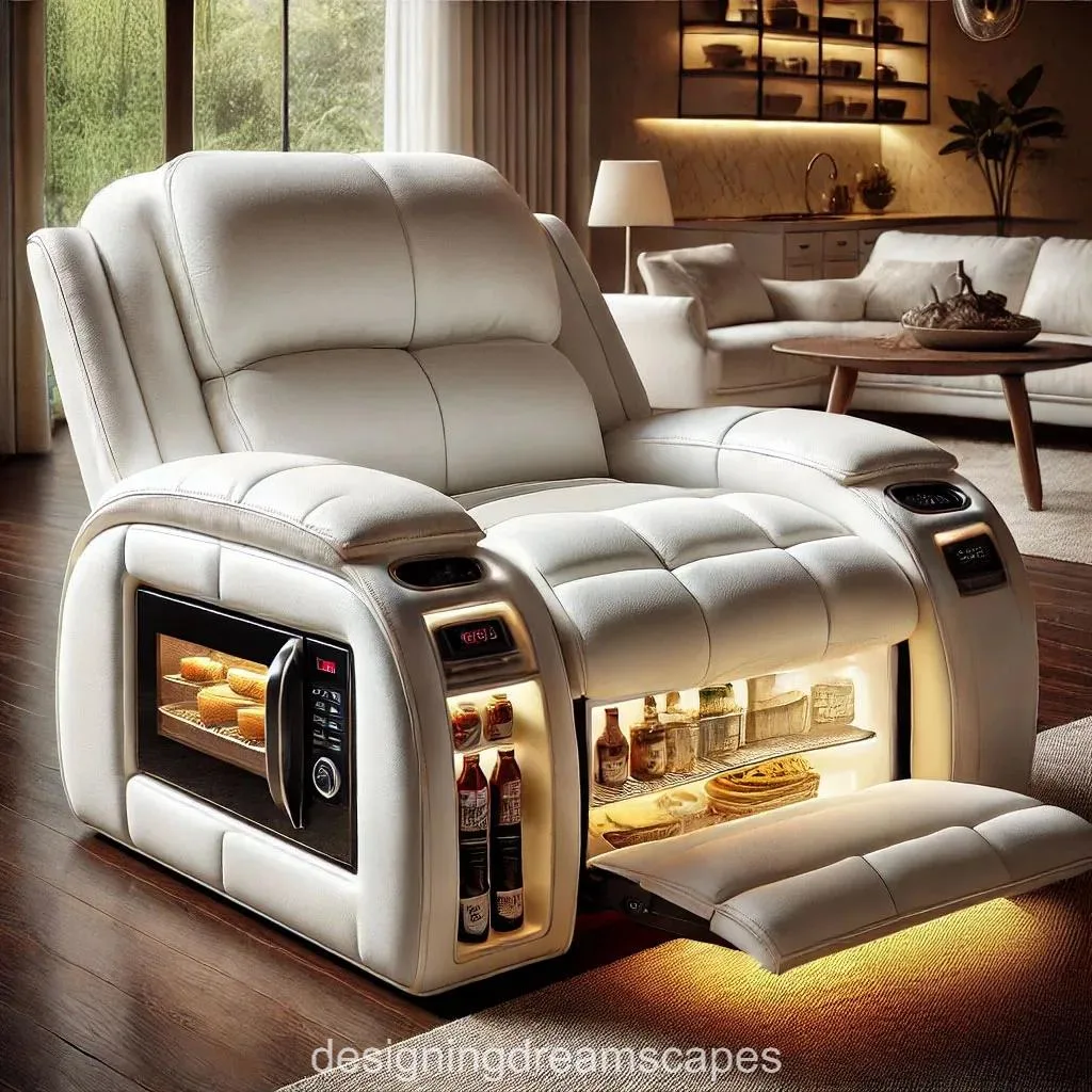 Luxury Meets Convenience: Smart Recliner with Microwave and Fridge Inside
