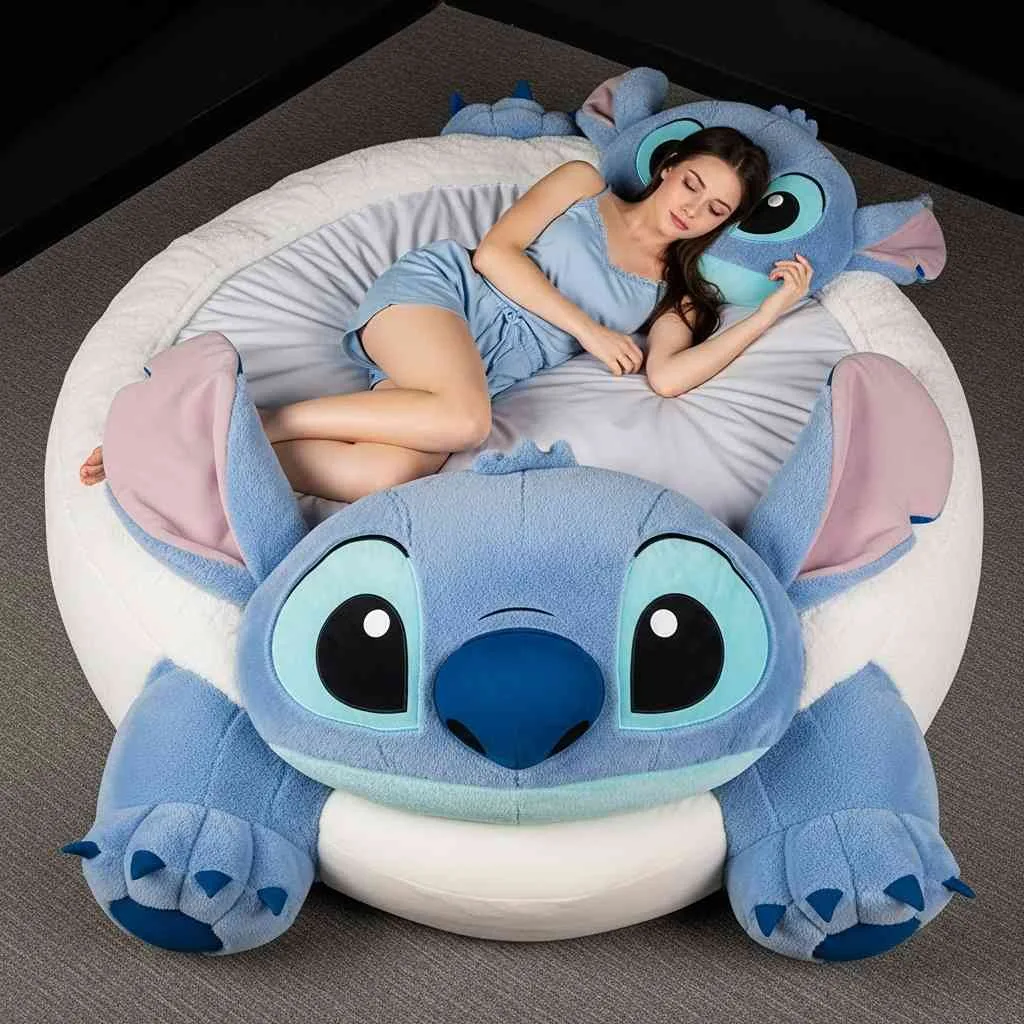Stitch Lounger: Relaxation with a Mischievous Twist