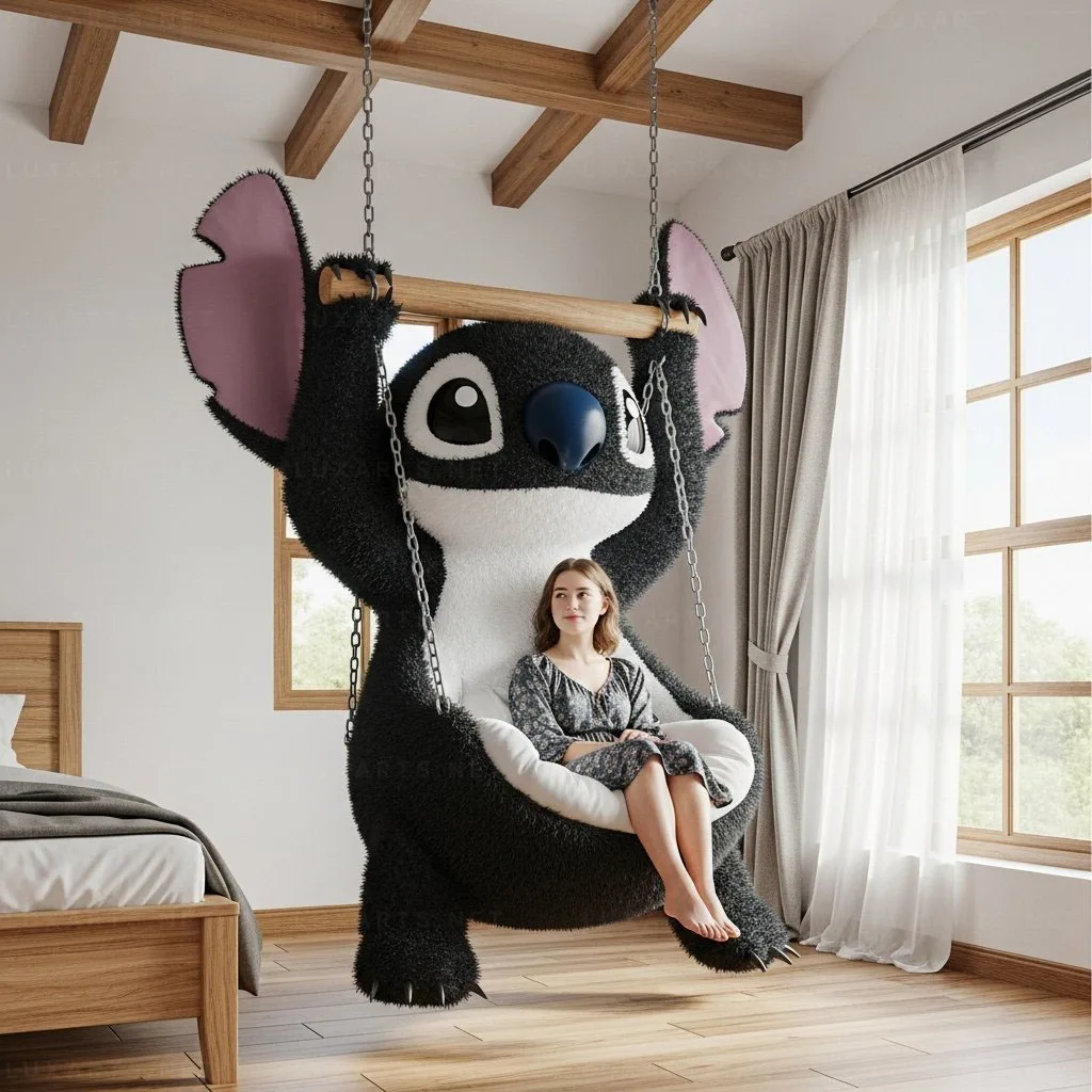Stitch Swing Lounger: Chill with Disney's Favorite Blue Rebel