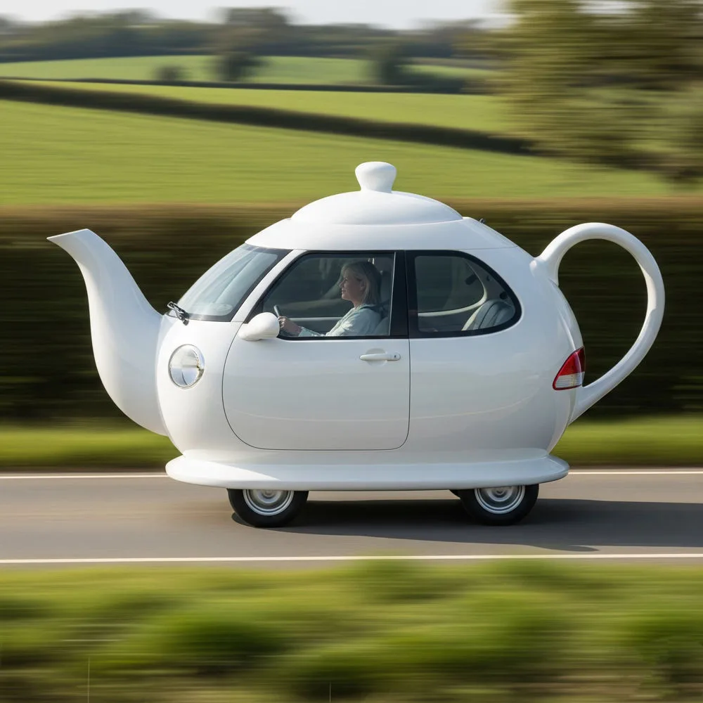The Mechanics of the Teapot Shaped Car