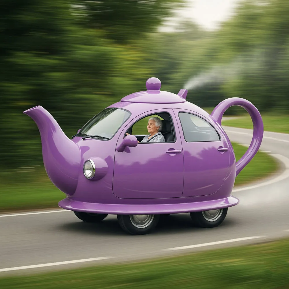 The Mechanics of the Teapot Shaped Car