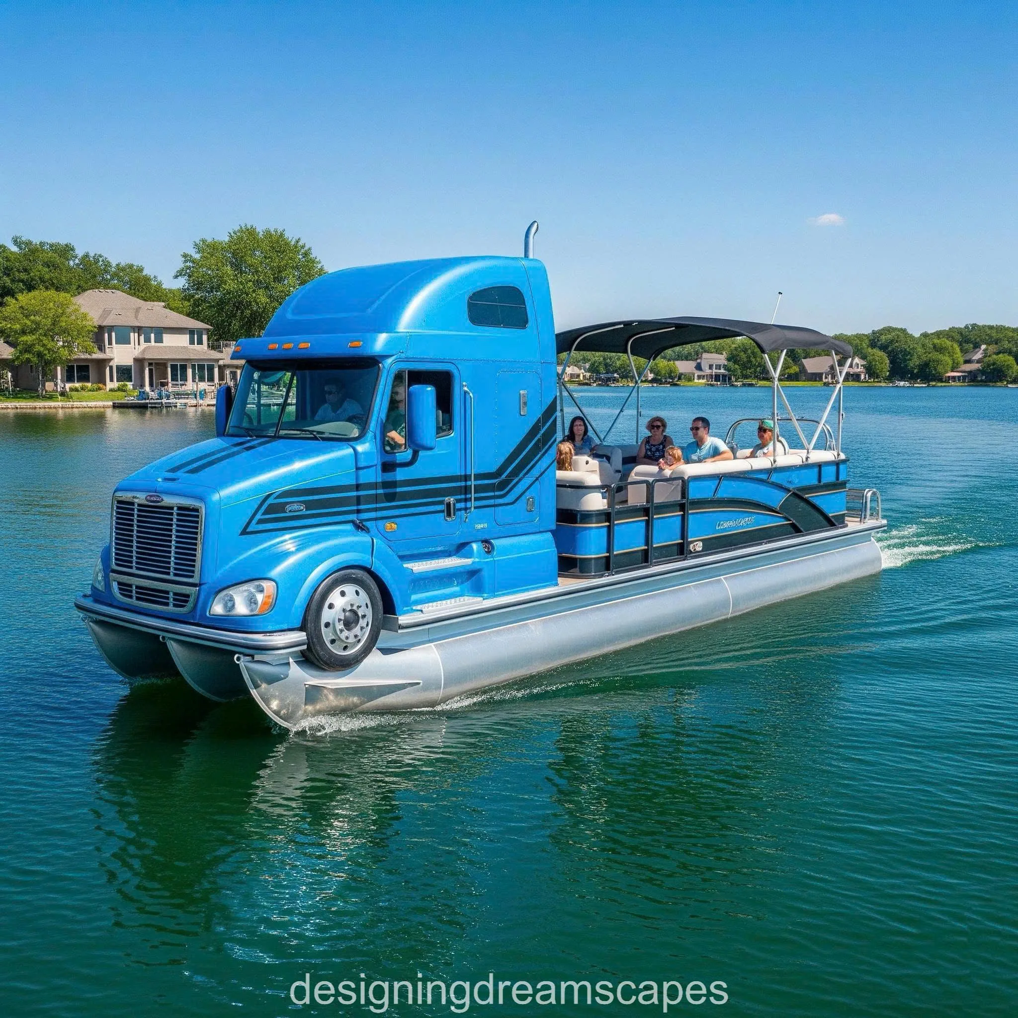 Truckin’ on Water: The Ultimate Semi-Truck Pontoon Adventure
