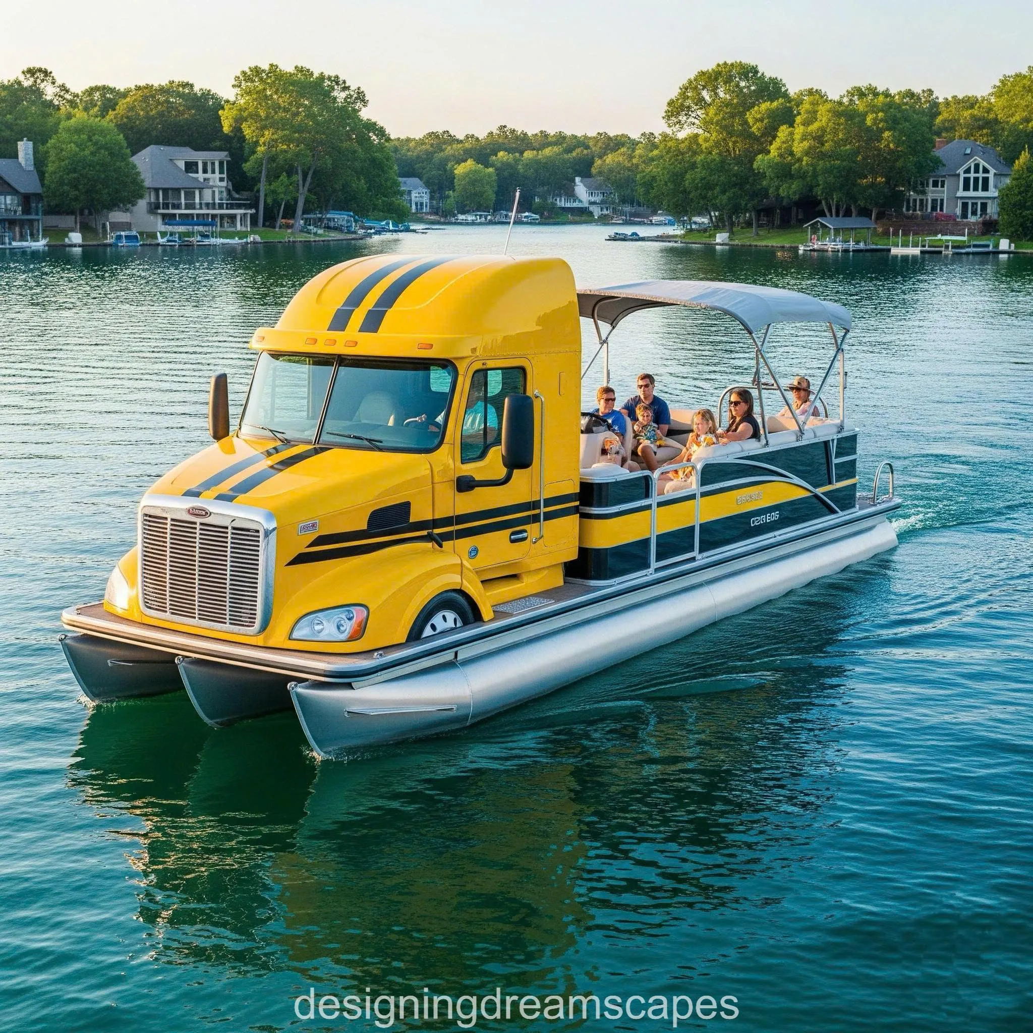 Truckin’ on Water: The Ultimate Semi-Truck Pontoon Adventure