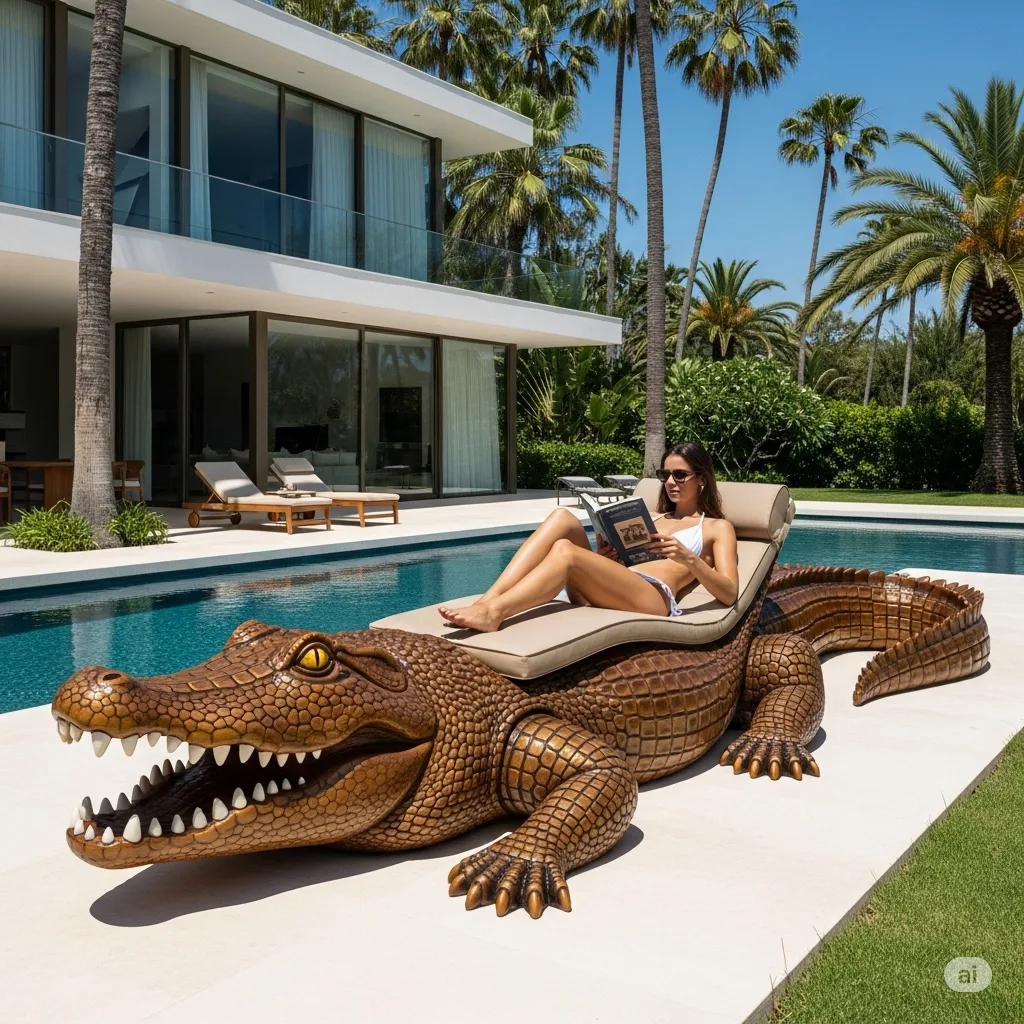 Crocodile Loungers: Where Comfort Gets a Toothy Twist