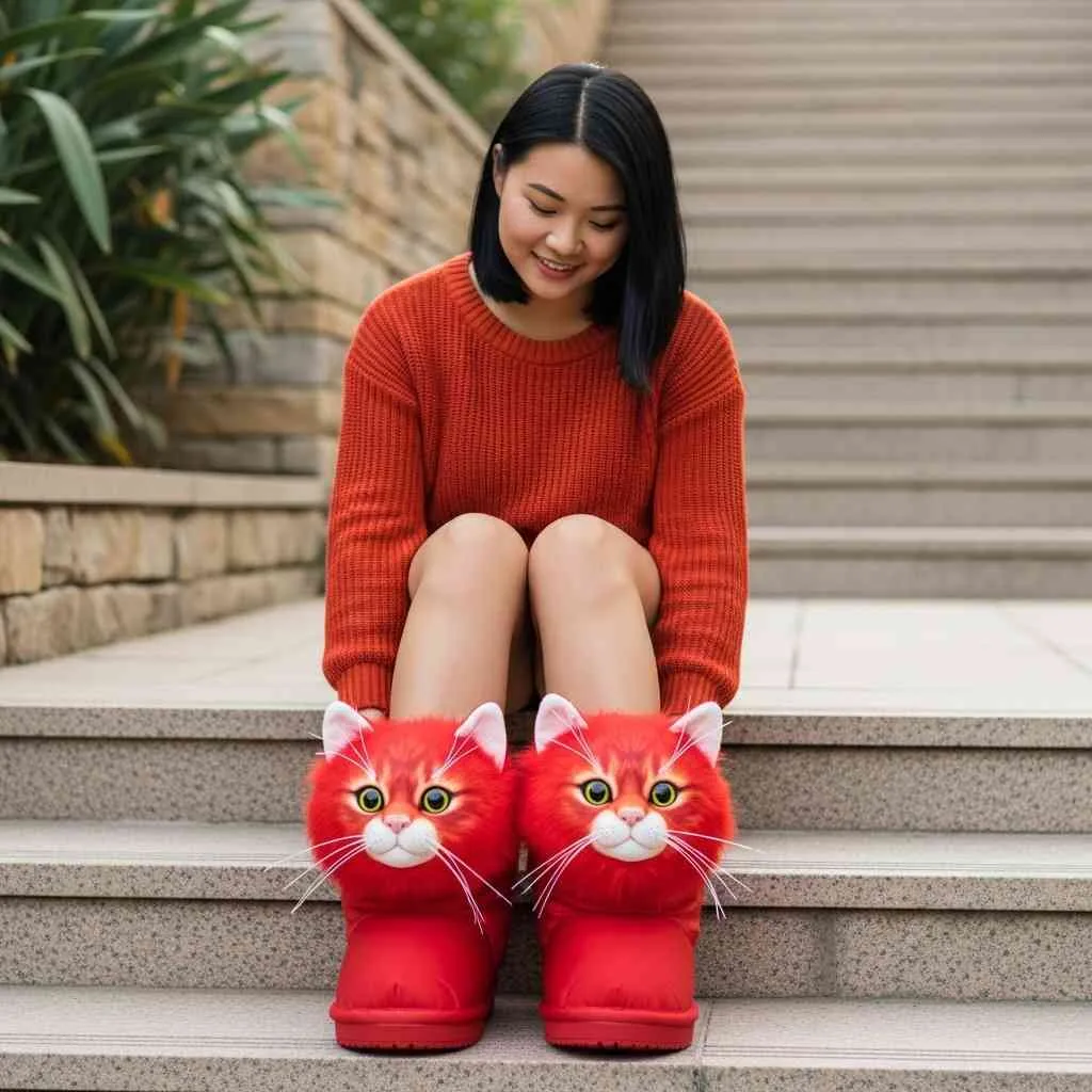 Comparing Fluffy Cat Boots with Other Trendy Winter Footwear
