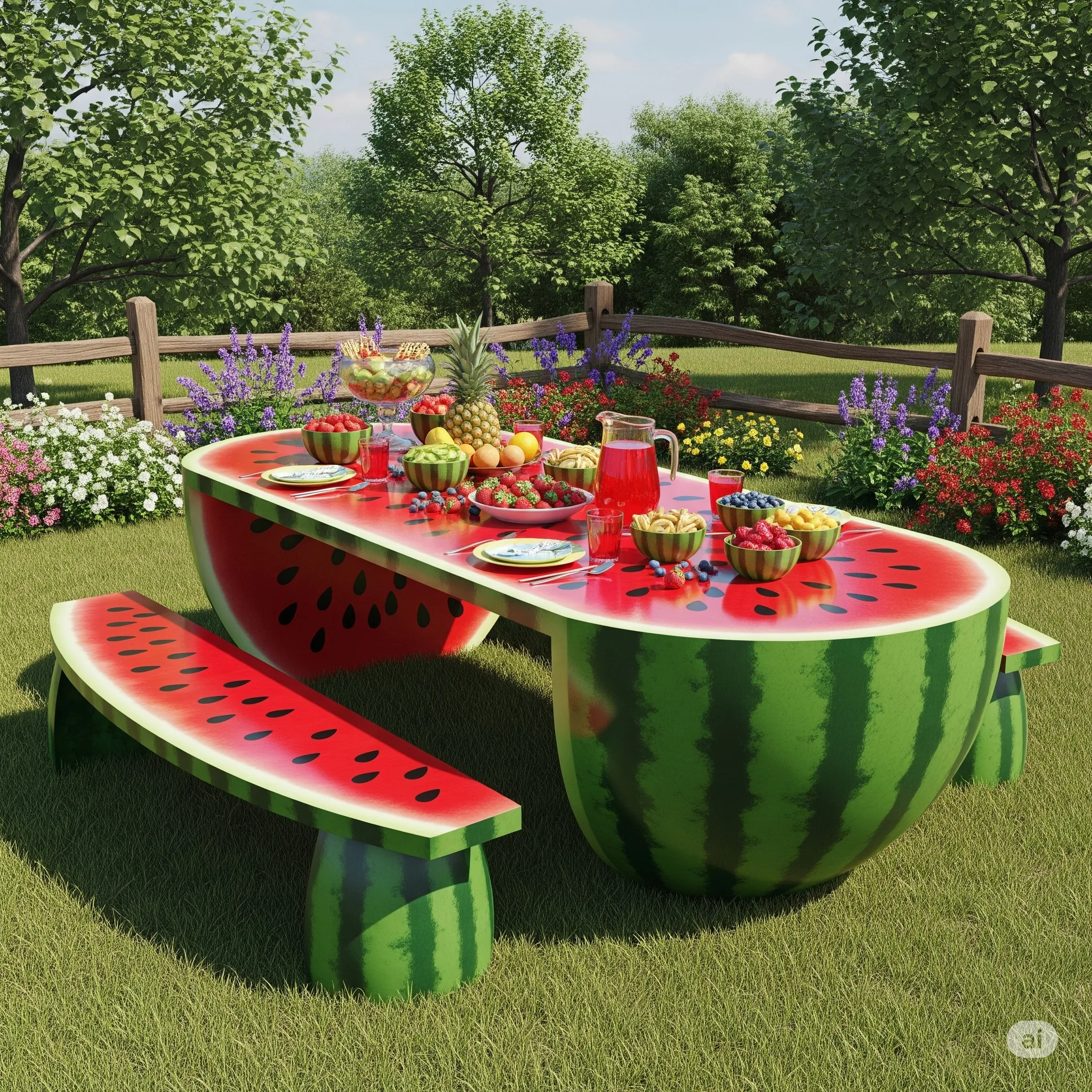 Incorporating Fruit Shaped Picnic Tables into Your Design