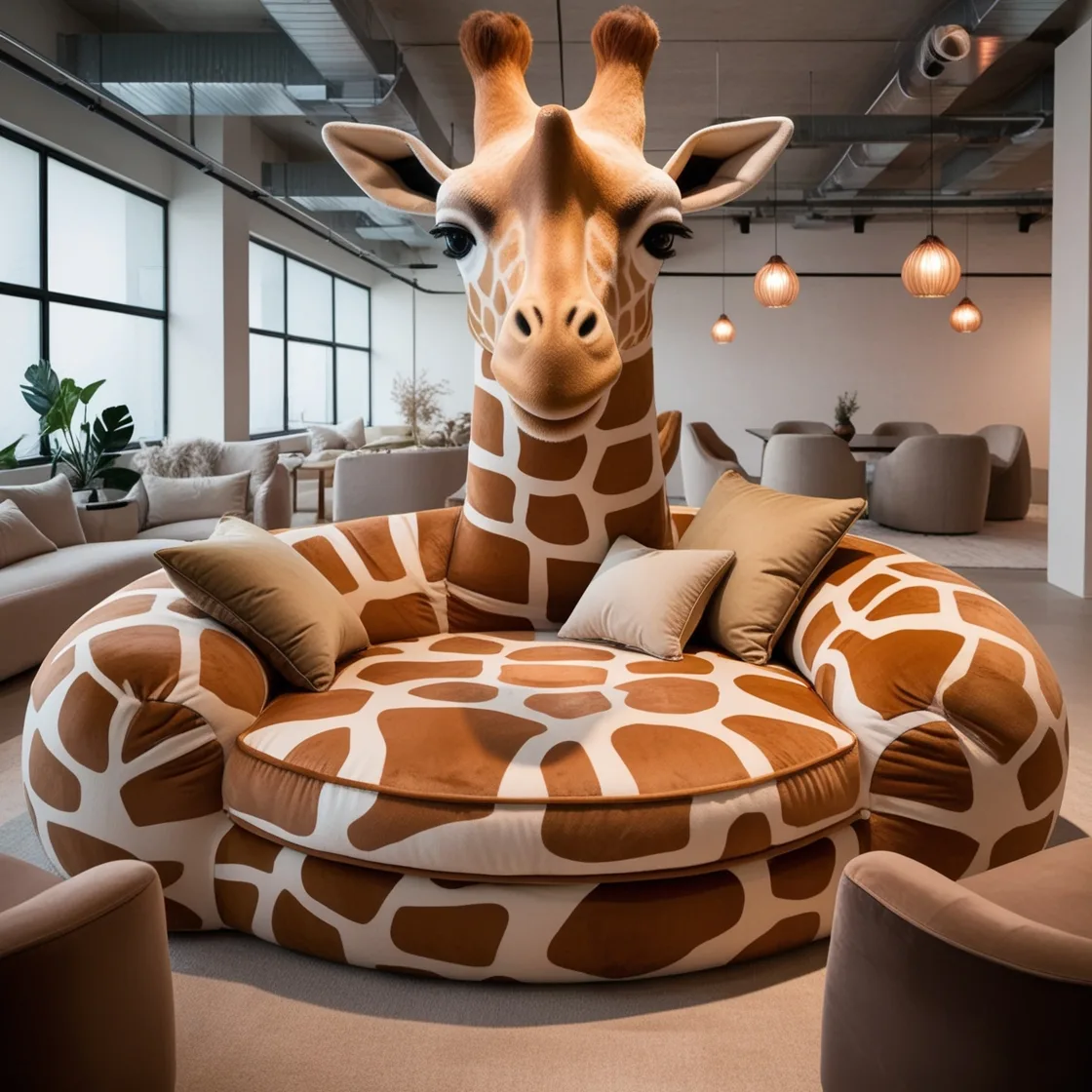 The Artistic and Practical Uses of Giant Giraffe Loungers