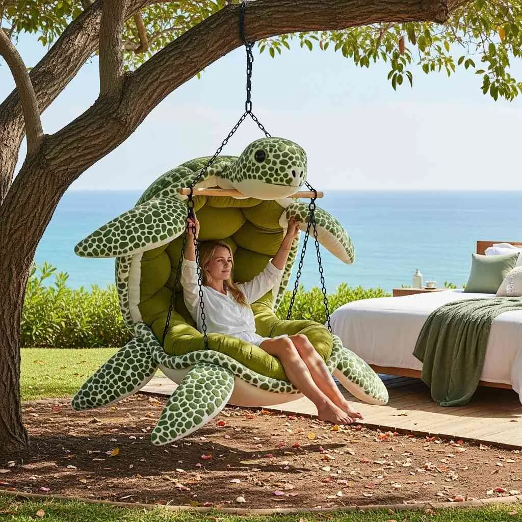 Hanging Turtle Lounger: Slow Down, Swing, and Relax