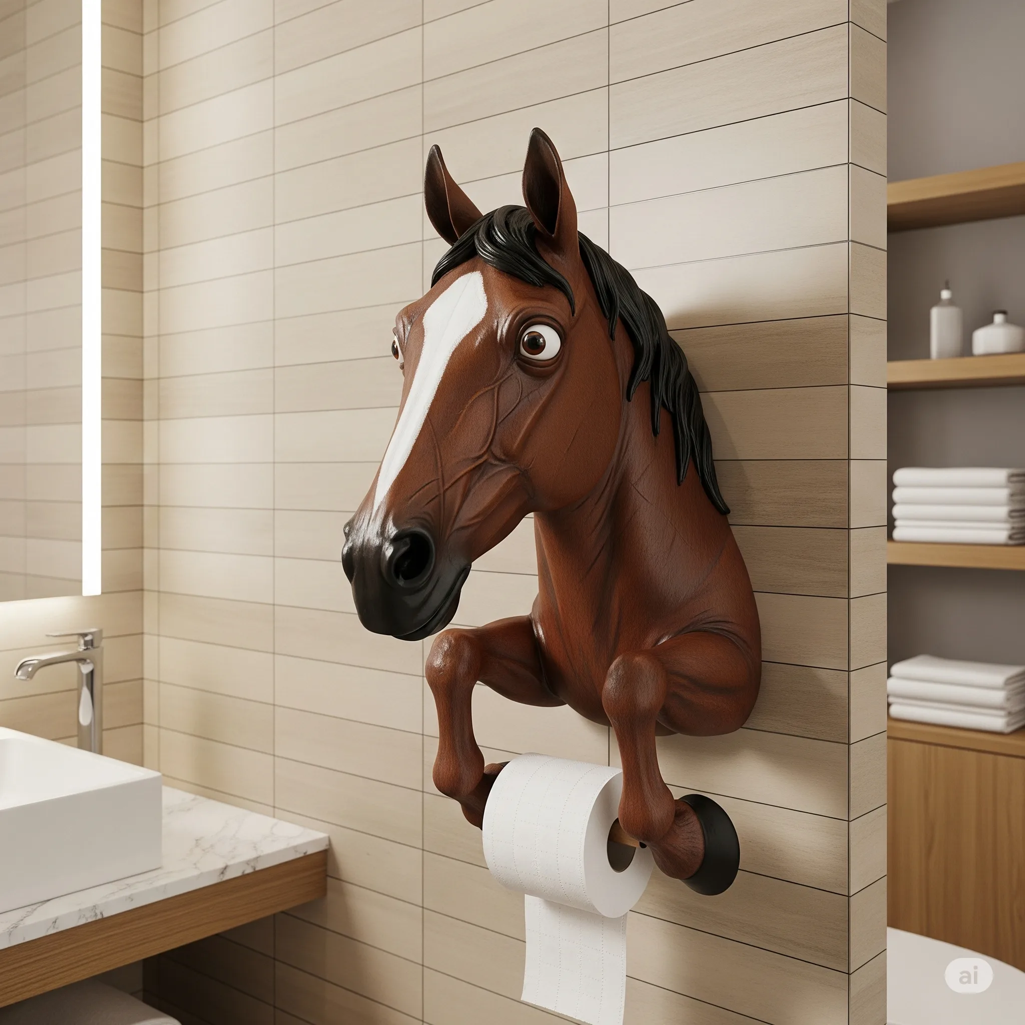 The Design Elements of Horse Toilet Paper Holders