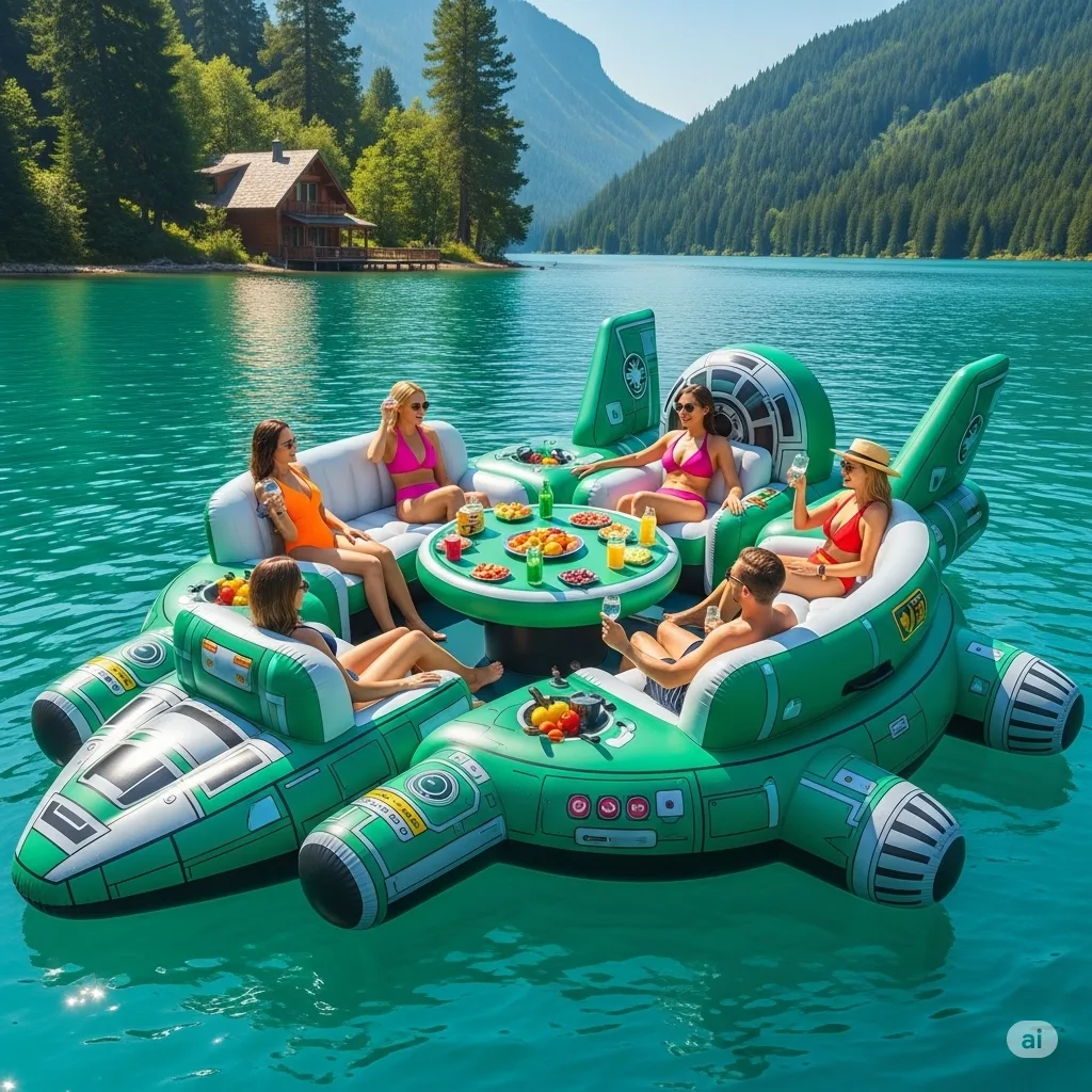 What Is an Inflatable Sci-Fi Spaceship Party Float?