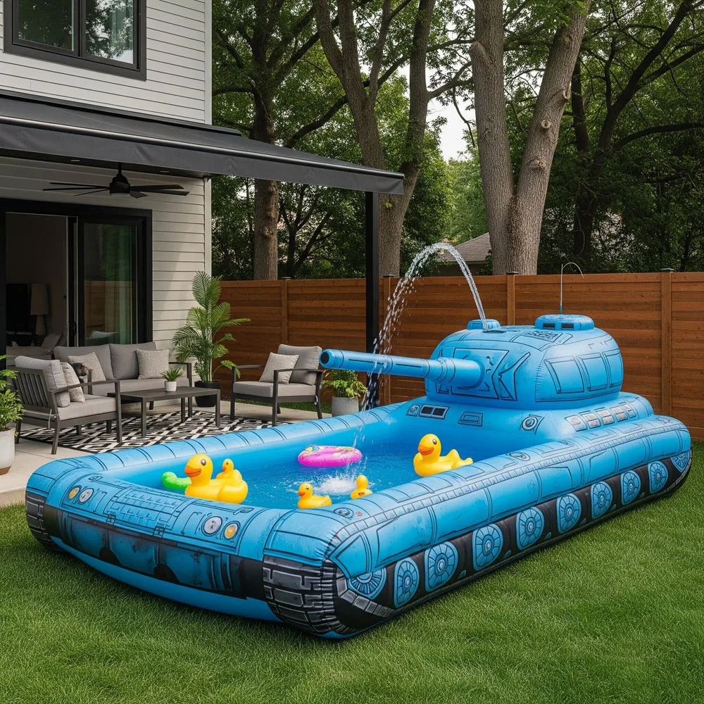 Inflatable Tank Pools: Make a Splash with Military-Grade Fun