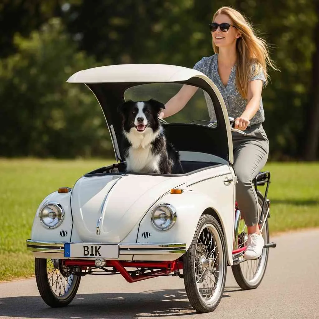 VW Beetle Inspired Pet Cargo Bike: Craftsmanship, Comfort, and Creativity Combined