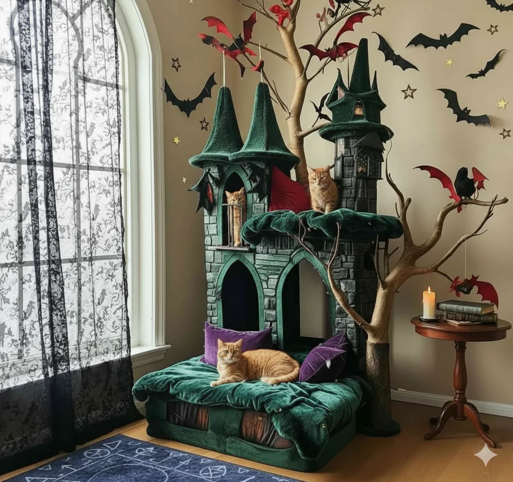 Different Types of Halloween Themed Cat Tree Designs
