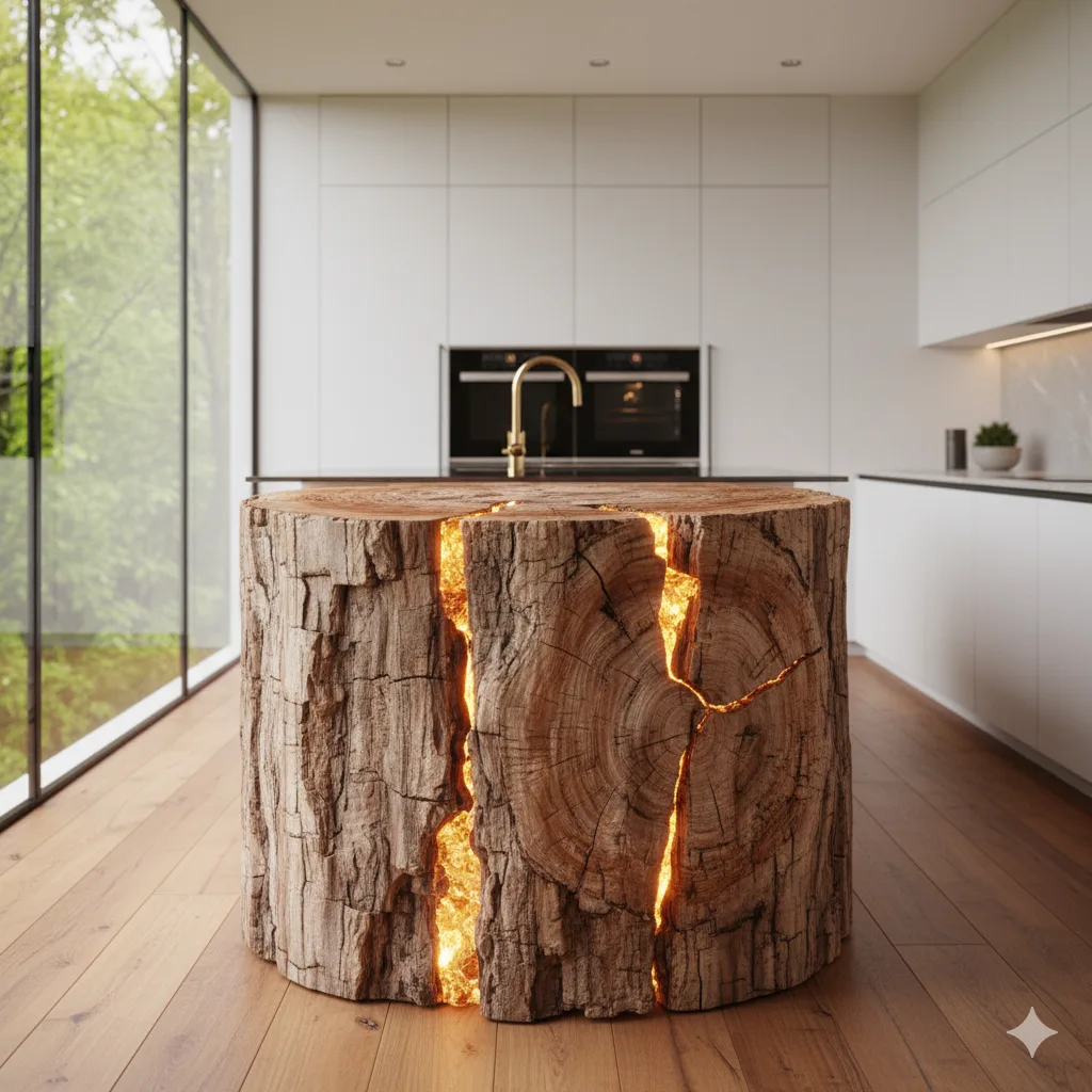 The Fascinating History and Unique Characteristics of Petrified Wood in Kitchen Design