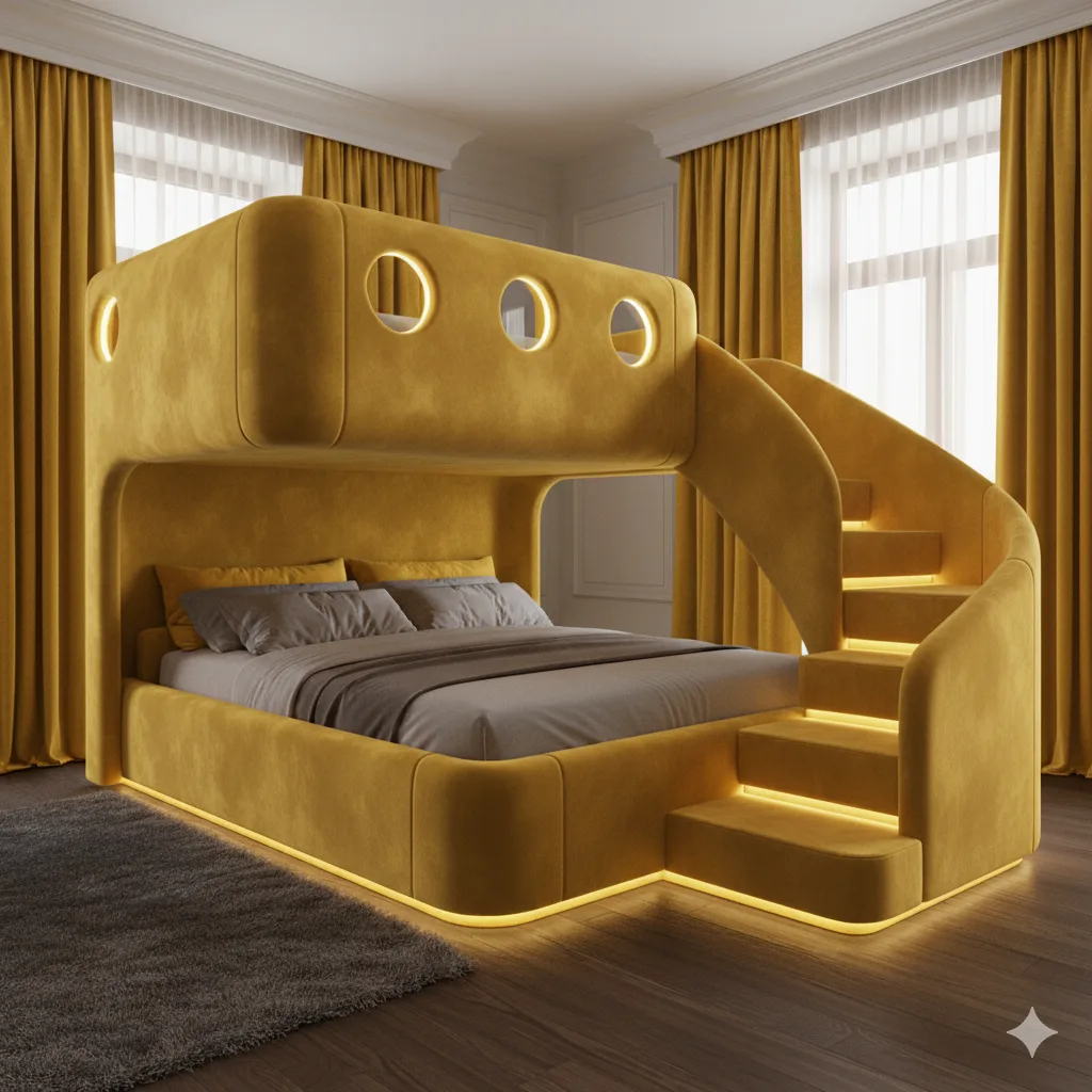 Creative Ways to Use Velvet Bunk Beds in Different Room Themes