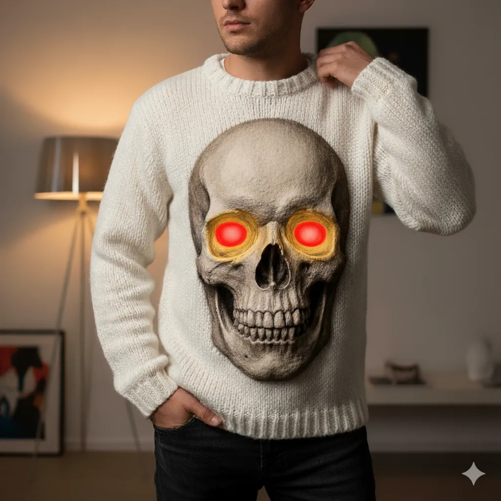 Embrace Unique Style with a 3D Skull Sweater - The Trend That Turns Heads