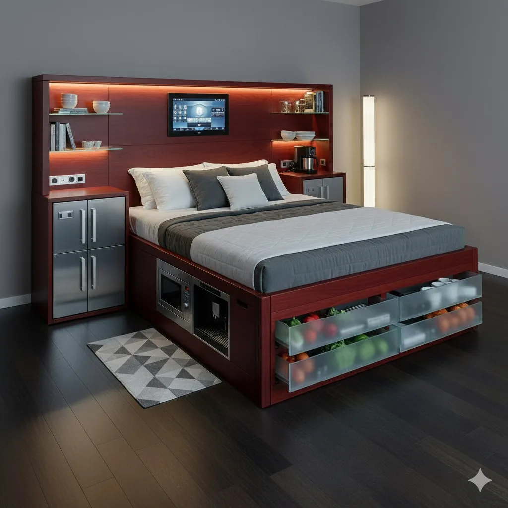 Comparing Different Models of Bed with Built-in Kitchen – Which One Fits Your Needs?