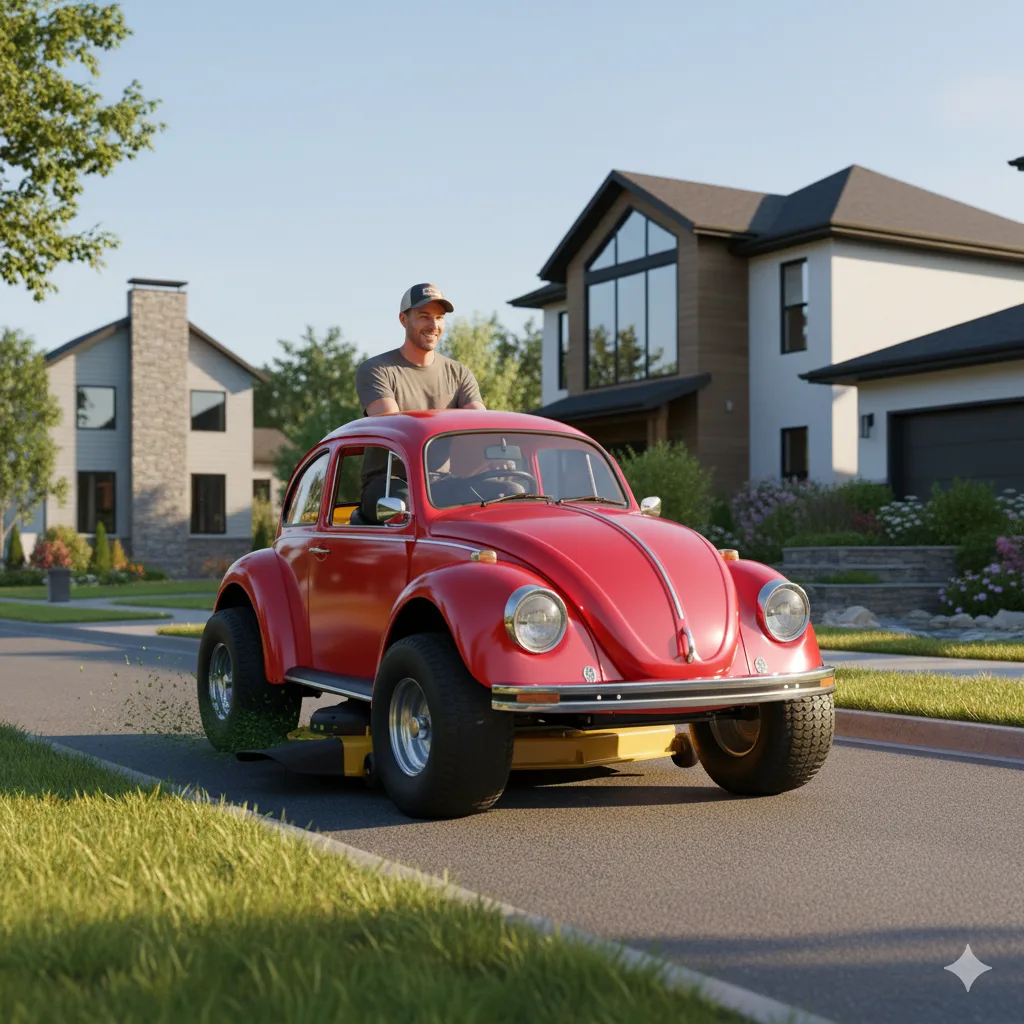 The Origin and Evolution of VW Beetle Riding Mowers