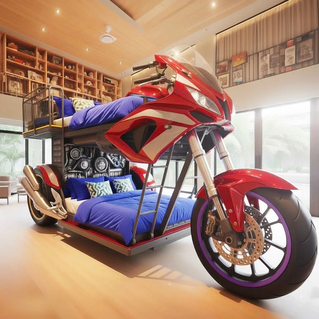 How to Use a Motorcycle Bunk Bed in a Child’s Room Effectively