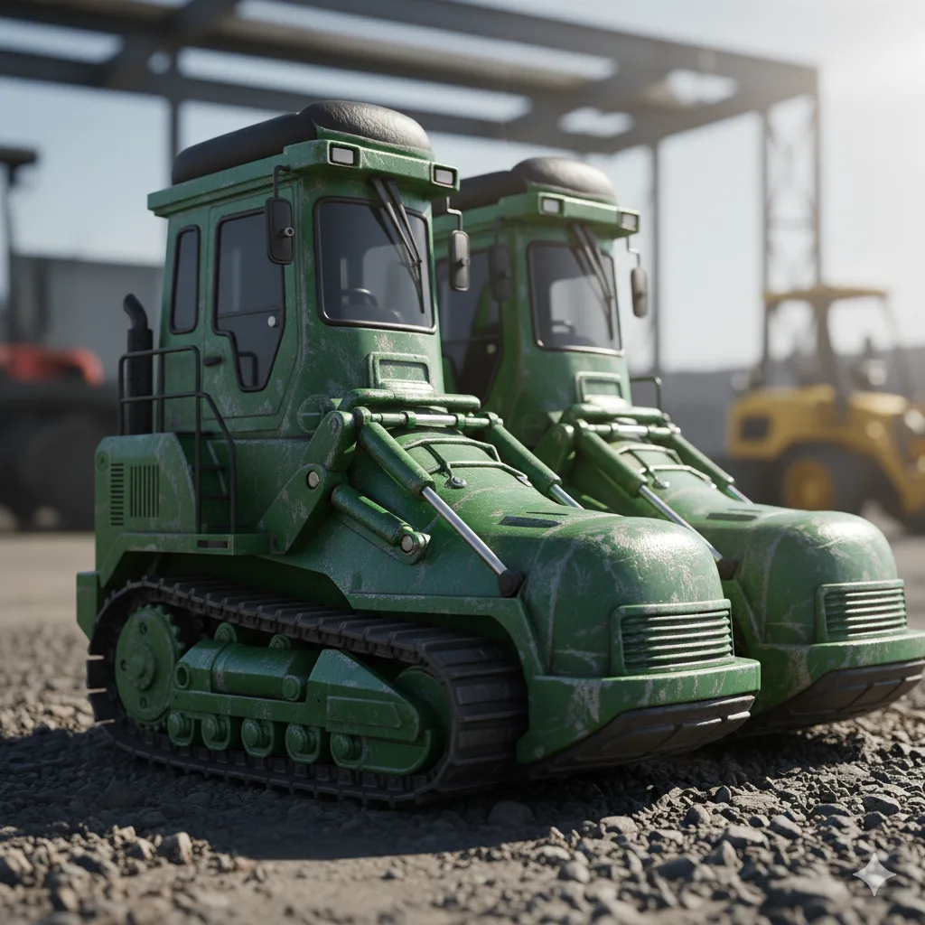 Design Elements and Material Composition of Bulldozer Shaped Work Boots