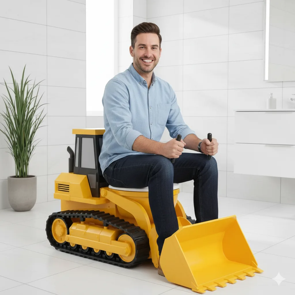 Bulldozer Toilet - Revolutionizing Construction Site Sanitation