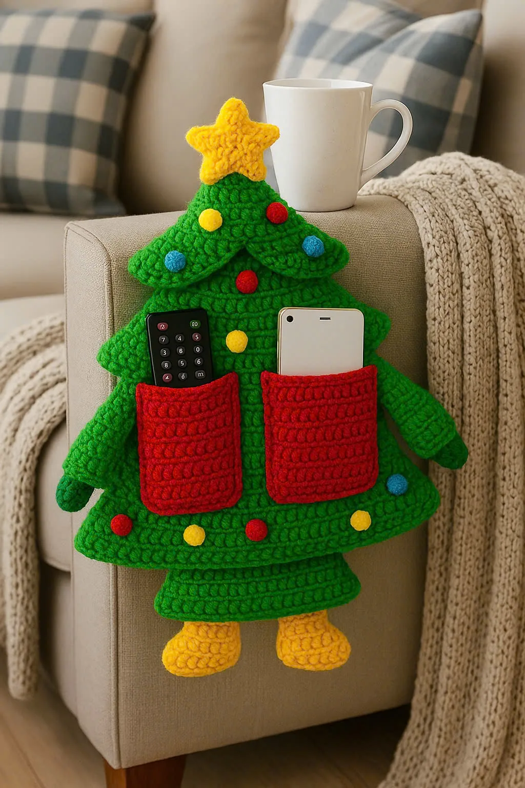 The Art of Using the Christmas Crochet Sofa Organizer to Elevate Holiday Decor