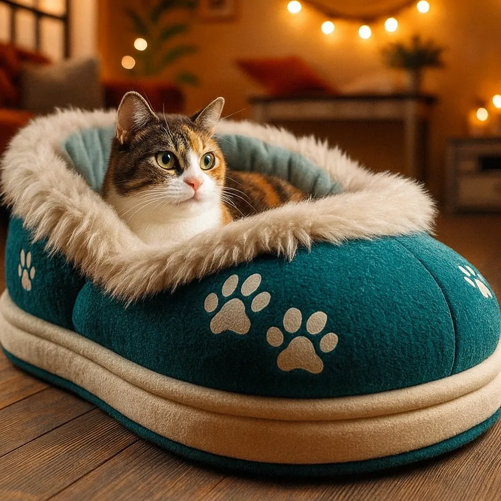 The Comfort and Practicality of the Cute Slipper-Shaped Pet Bed