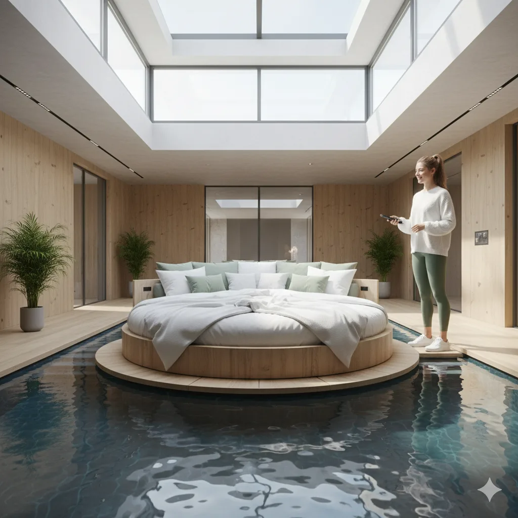 The Allure of Water Bedrooms and the Tech Behind Motorized Beds