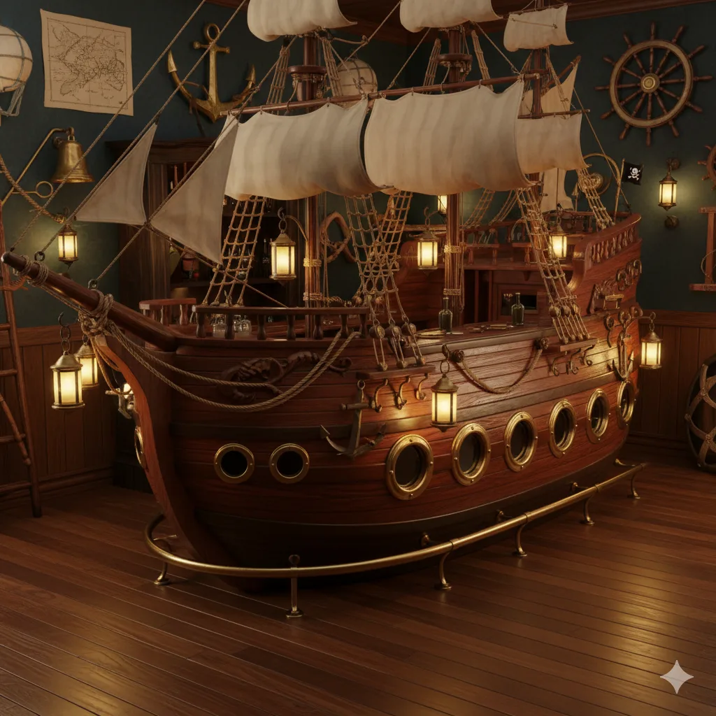 Practical Advice for Building or Buying Your Wooden Pirate Ship Home Bar