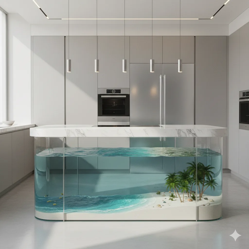 The Charm and Benefits of a Beach-Inspired Kitchen Island