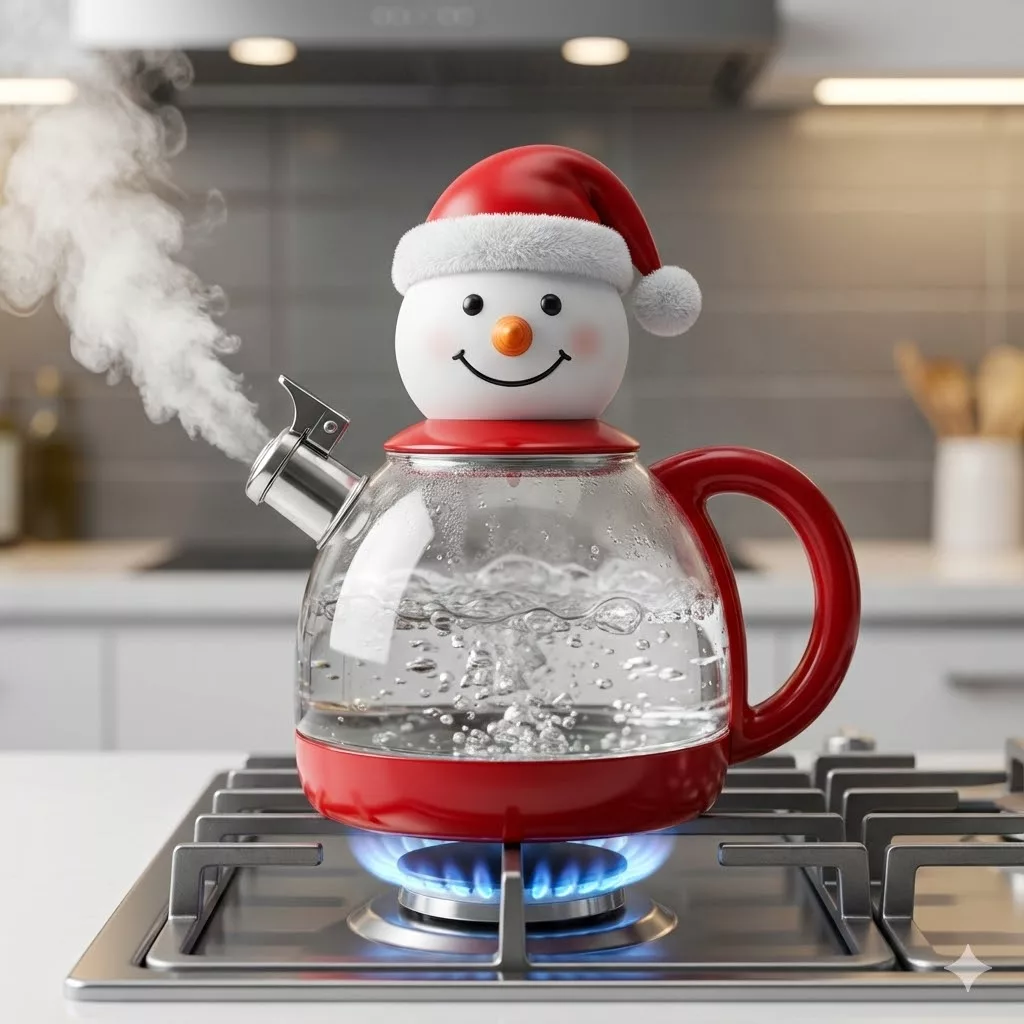 The Joy of Using a Christmas Themed Kettle During the Holidays