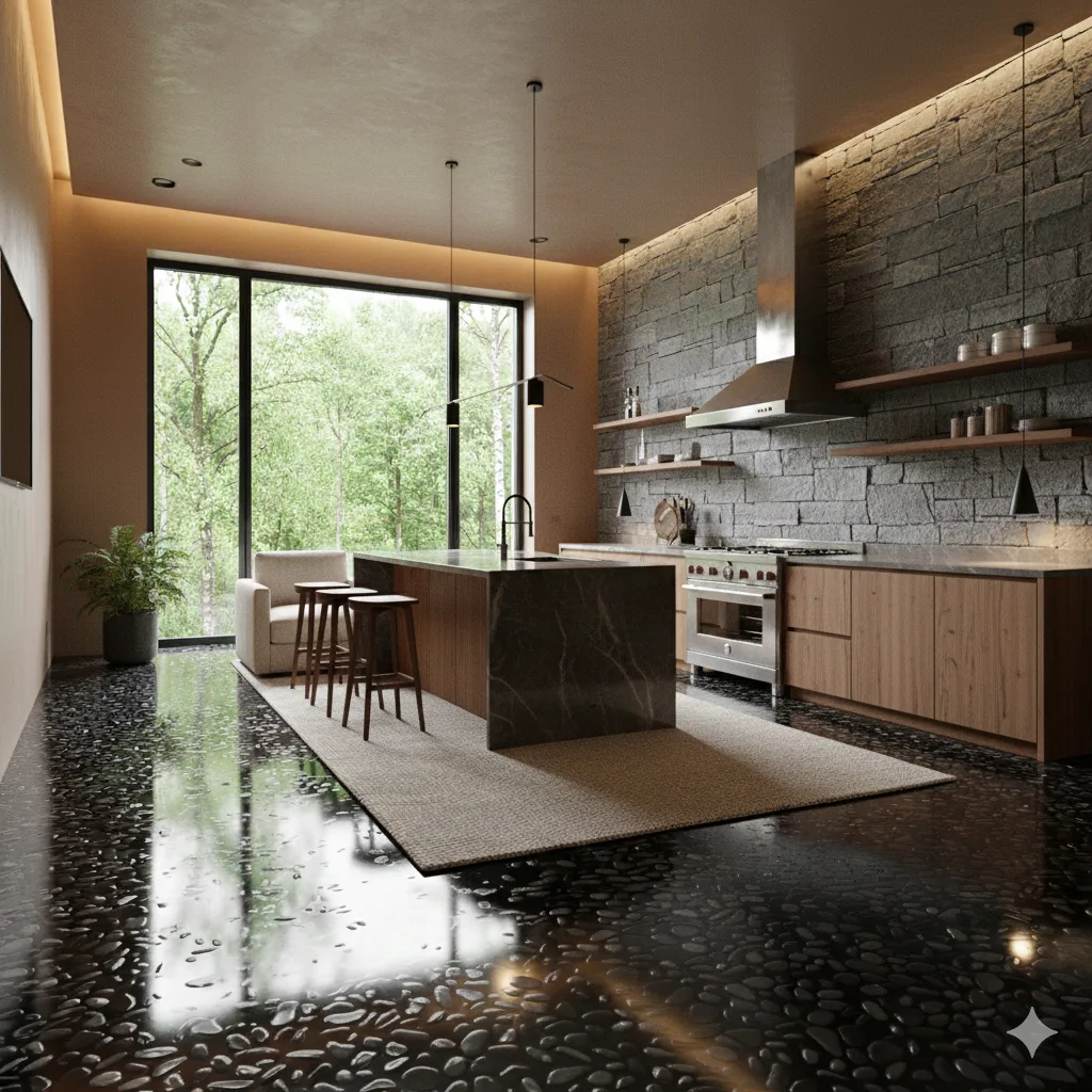 Comparisons and Personal Advice for Epoxy Floor With Black Stones