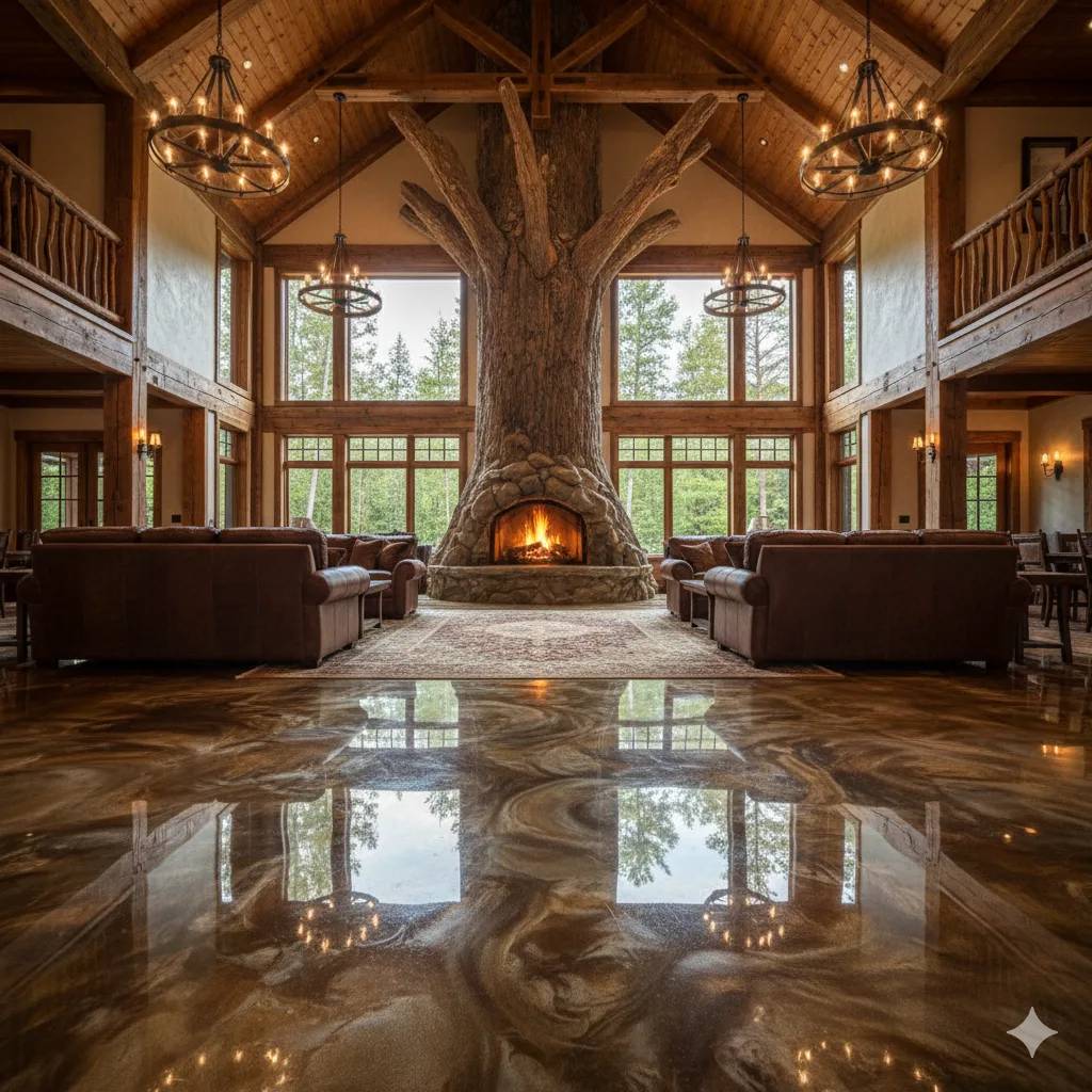 The Design Aesthetic of the Epic Tree Fireplace