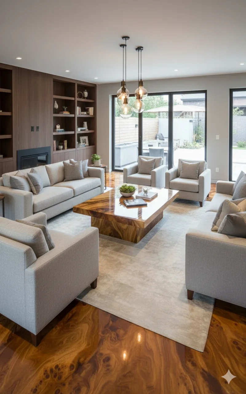 How to Use an Epoxy Wood Slab Patio in Your Outdoor Design