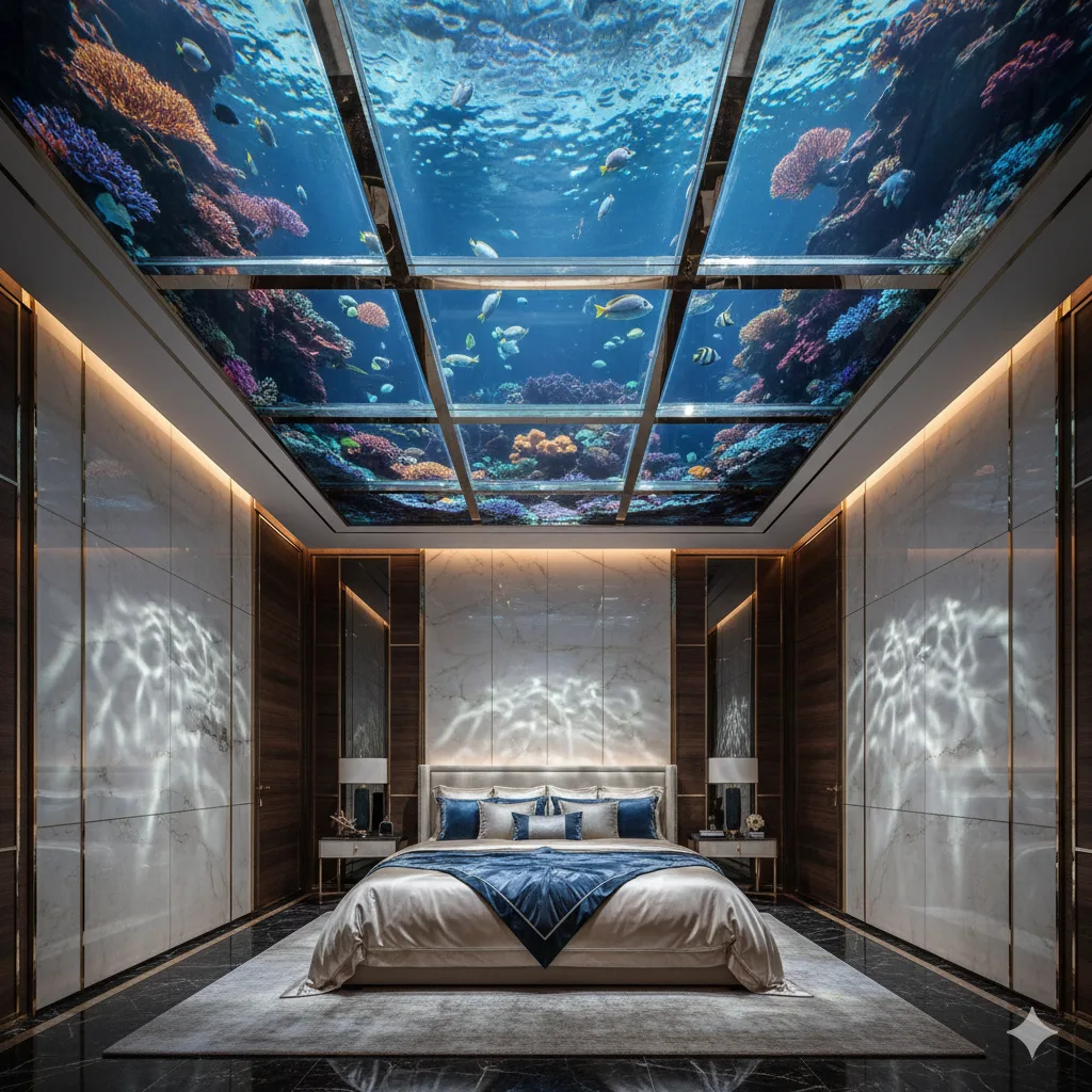 Creative Examples of Log Cabins with Aquarium Ceilings