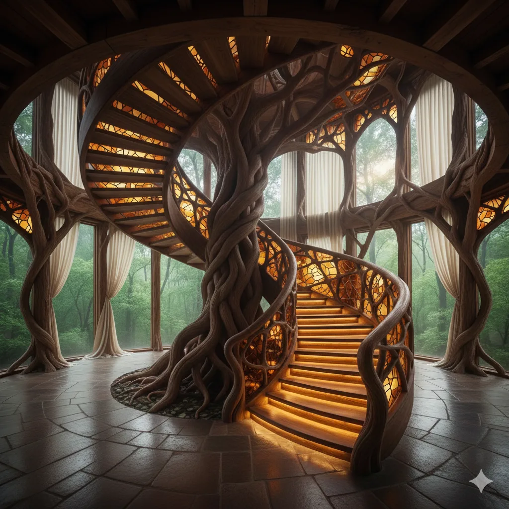 Enhancing Ambiance with Stained Glass Staircases