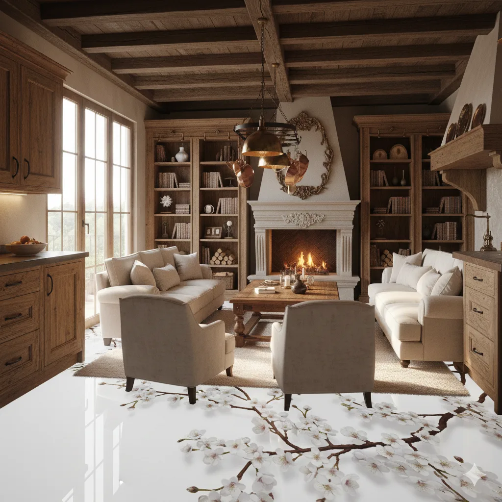 Tips for Customizing and Personalizing White Cherry Blossom Epoxy Flooring