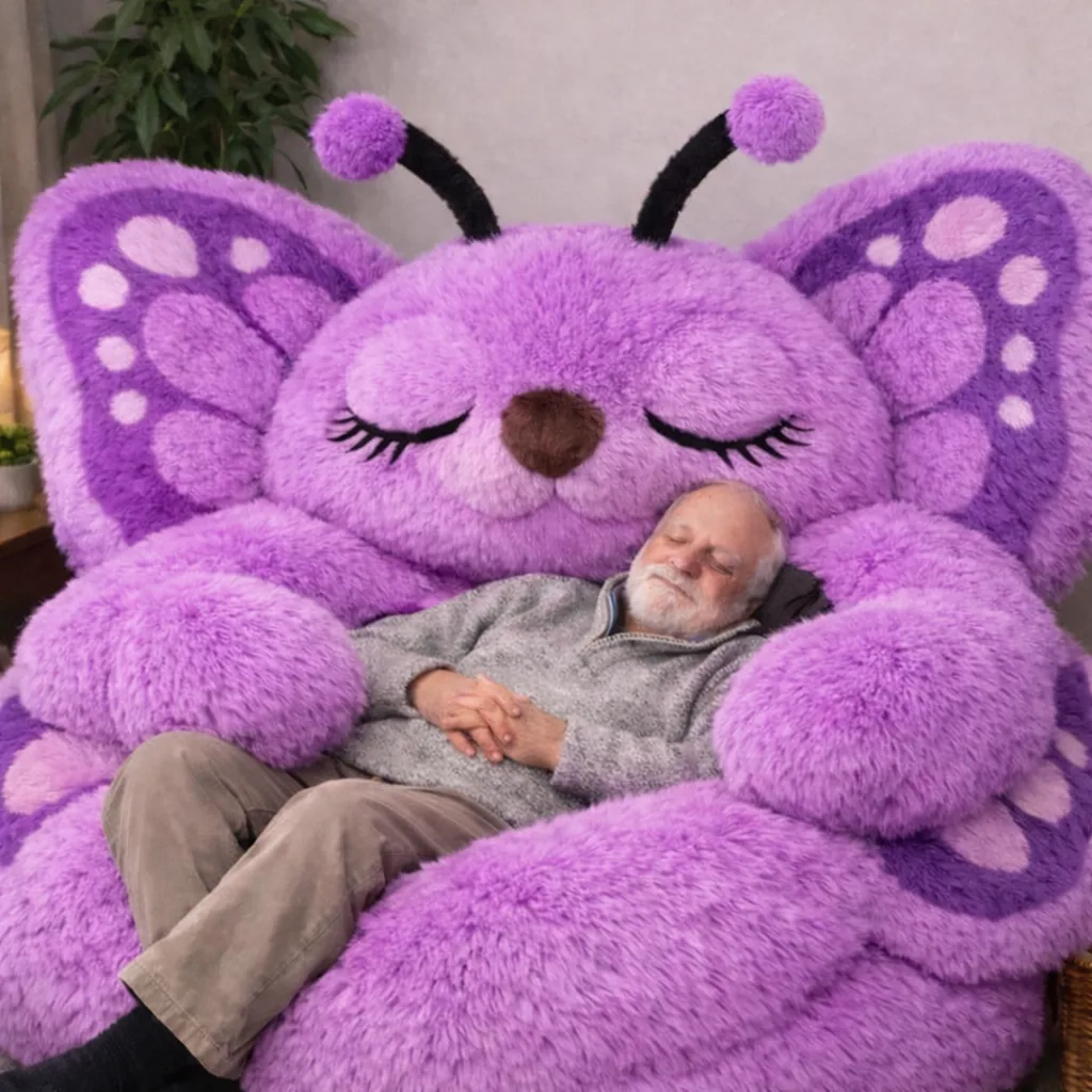 Fluffy Butterfly Bean Bag – The Perfect Addition to Your Cozy Space