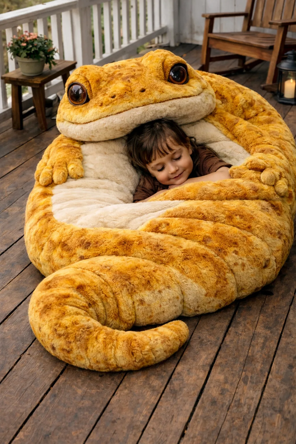 Cozy Adventures Await with Fluffy Gecko Sleeping Bags – Your Perfect Camping Companion