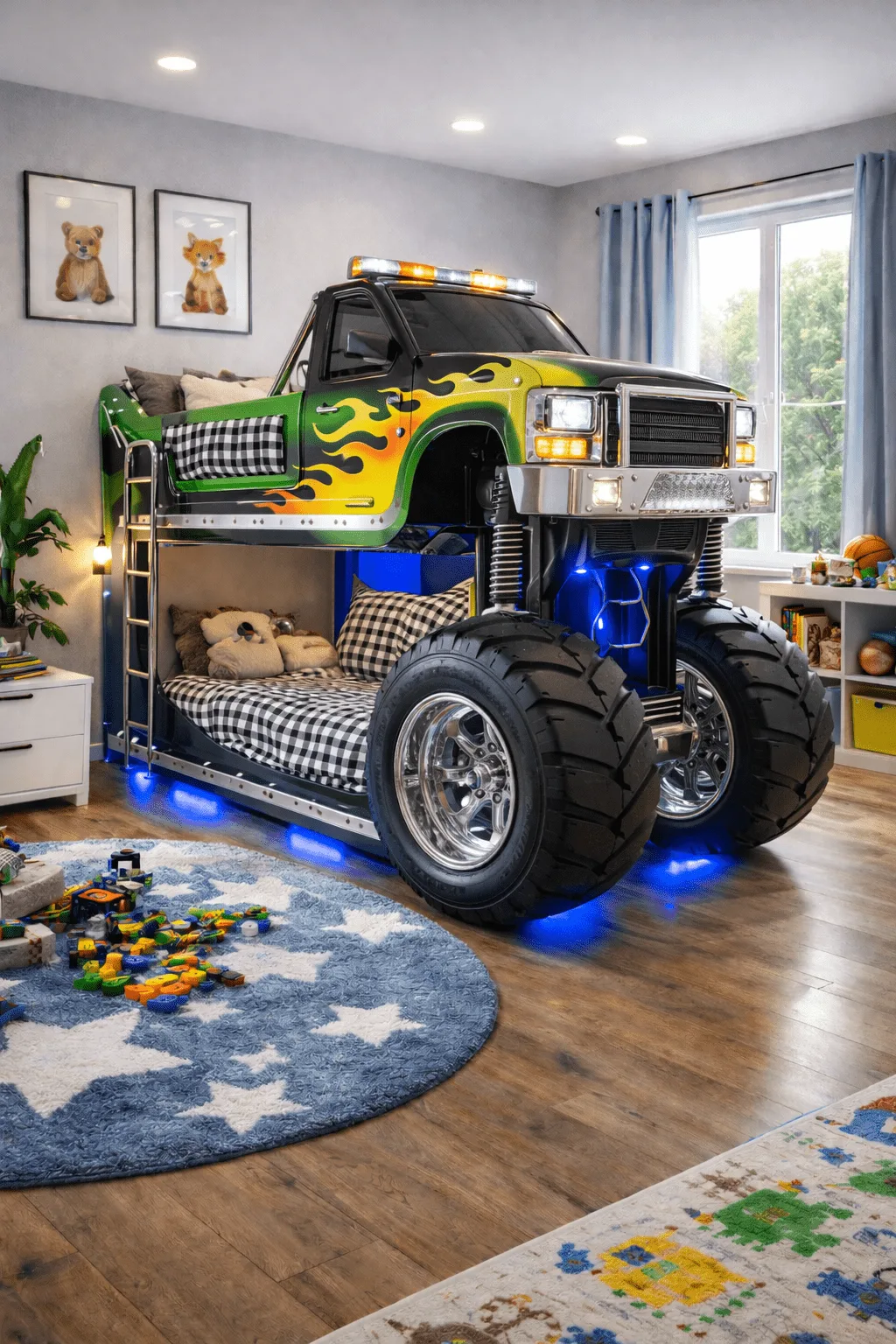 Rev Up Your Kids’ Bedroom Decor with Exciting Monster Truck Bunk Beds - The Ultimate Play and Sleep Solution