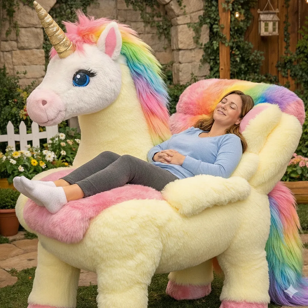 Discover the Enchanting Comfort of the Walking Unicorn Recliner - A Magical Seating Experience