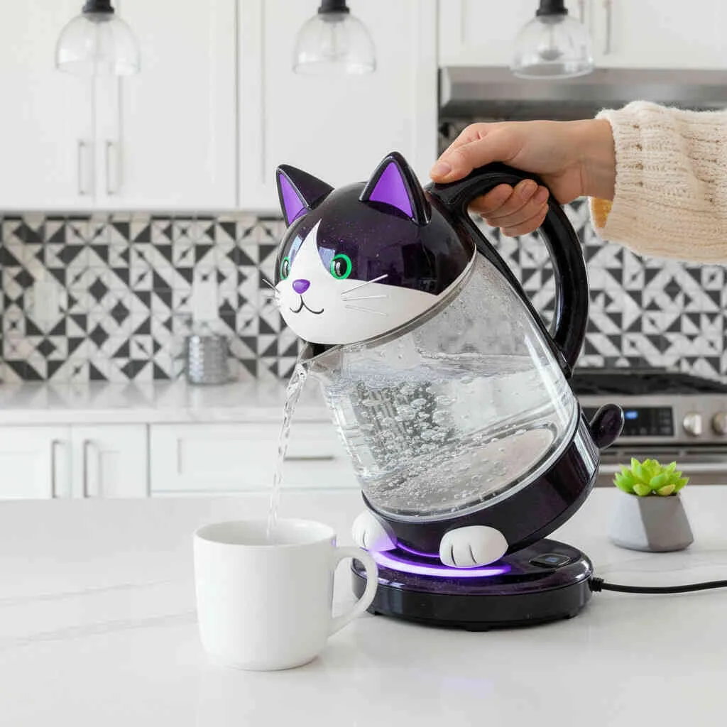 Elevate Your Tea Time with Cat Electric Kettles - Clever Designs for Cat Lovers