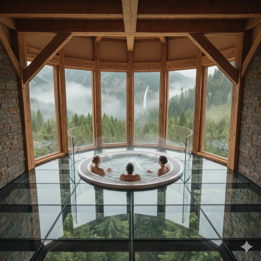 The Art of Designing a Hot Tub Surrounded by Glass - Creating a Dreamy Retreat
