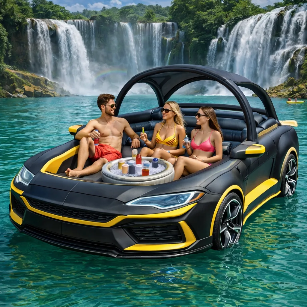 Creative Examples and Ideas for Using an Inflatable Sports Car Party Float