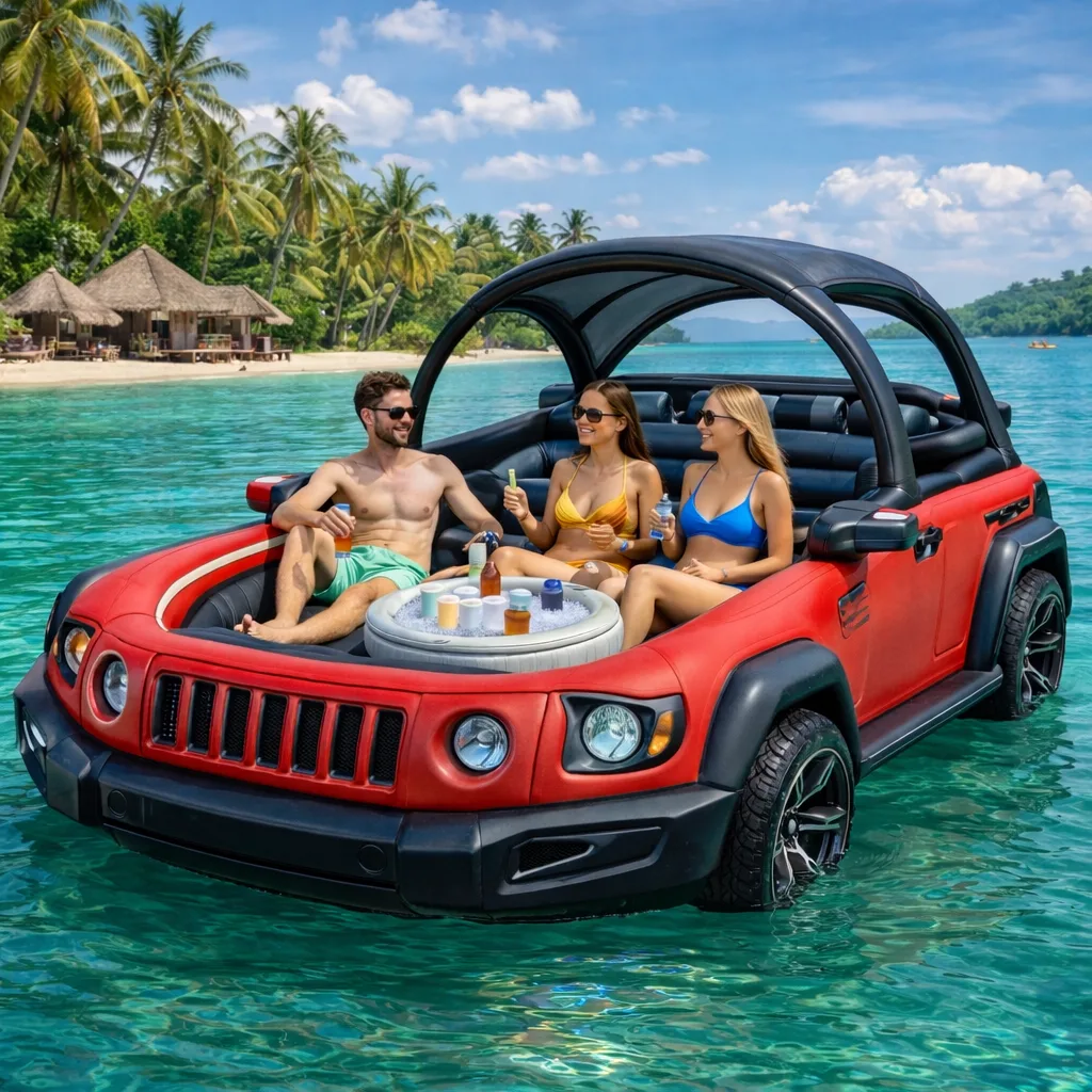 Comparing the Inflatable Sports Car Party Float to Other Pool Floats
