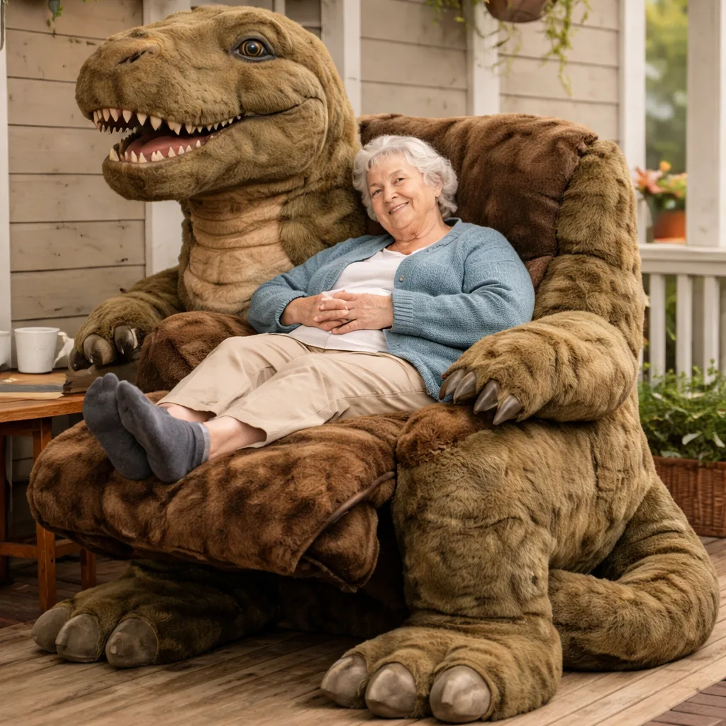 Embark on a Dinosaur Adventure with the Walking Dinosaur Recliner — The Ultimate Lounge Experience