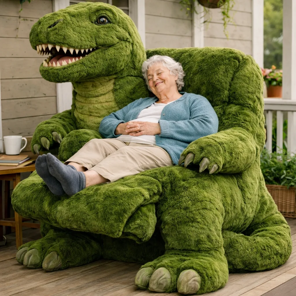 Embark on a Dinosaur Adventure with the Walking Dinosaur Recliner — The Ultimate Lounge Experience