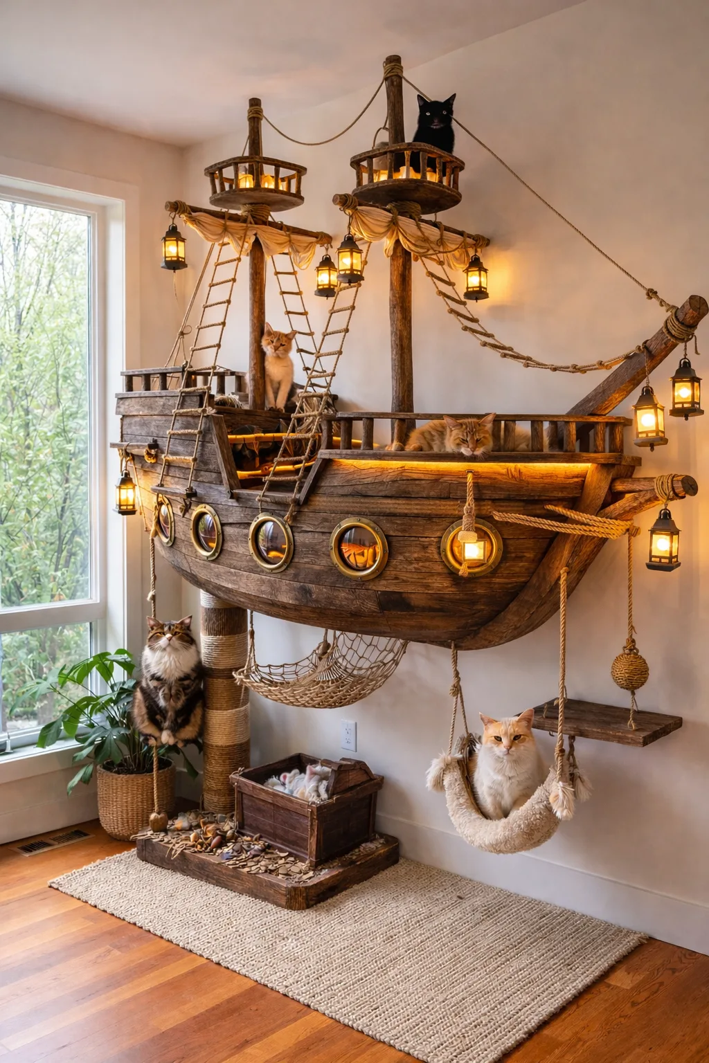 Set Sail for Fun: Exploring the World of the Wooden Ship Cat Playground