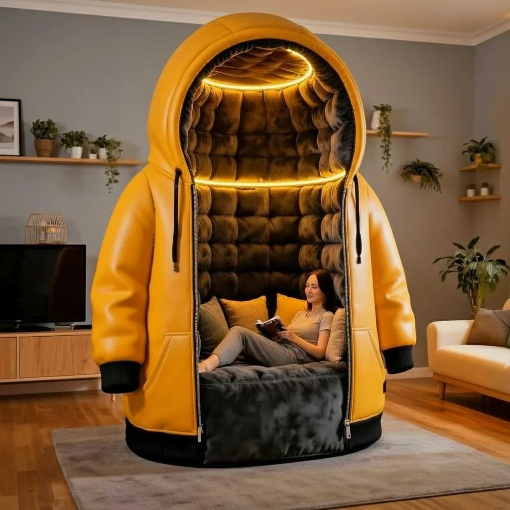 Embrace Comfort and Style with the Giant Hoodie Lounger - The Ultimate Relaxation Experience
