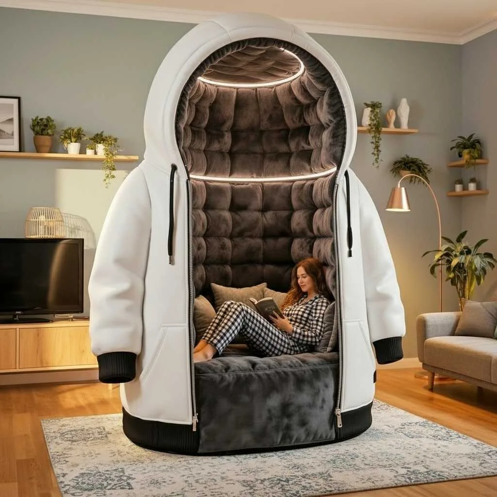Design and Material Composition - What Makes the Giant Hoodie Lounger So Comfortable?